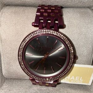 BNWT!!!! Michael Kors Darci Plum Watch